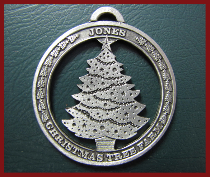 2005 John Deere Pewter Christmas Ornament NEW 