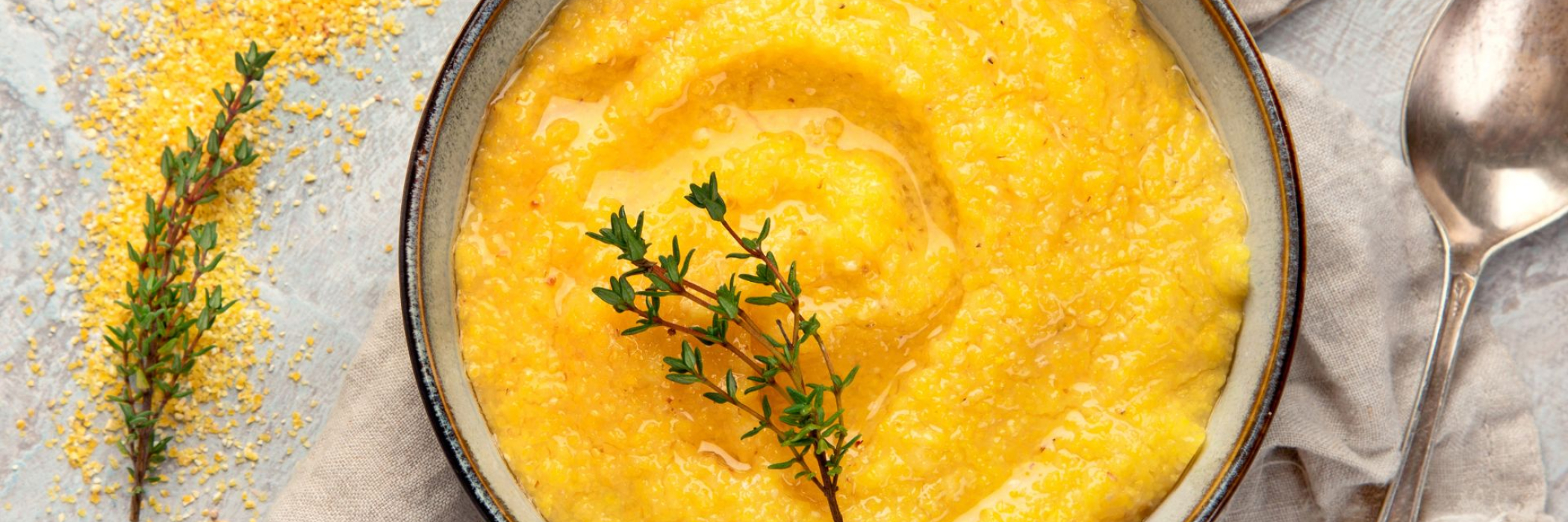 a bowl of Butternut Squash Polenta