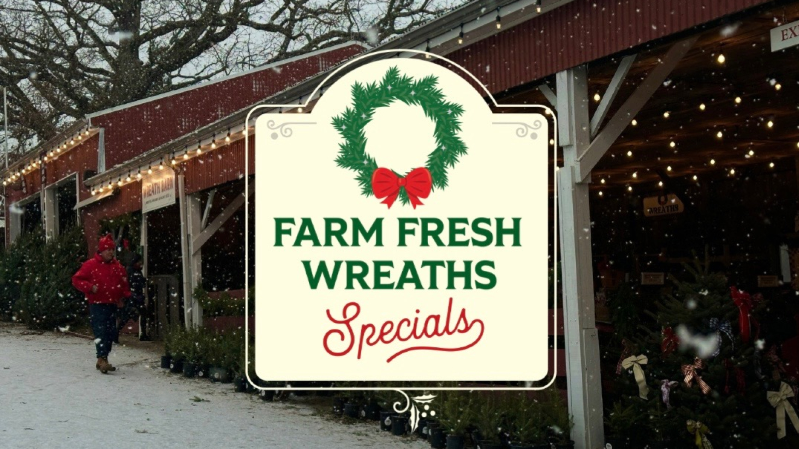 Farm Fresh Wreath Specials Signs