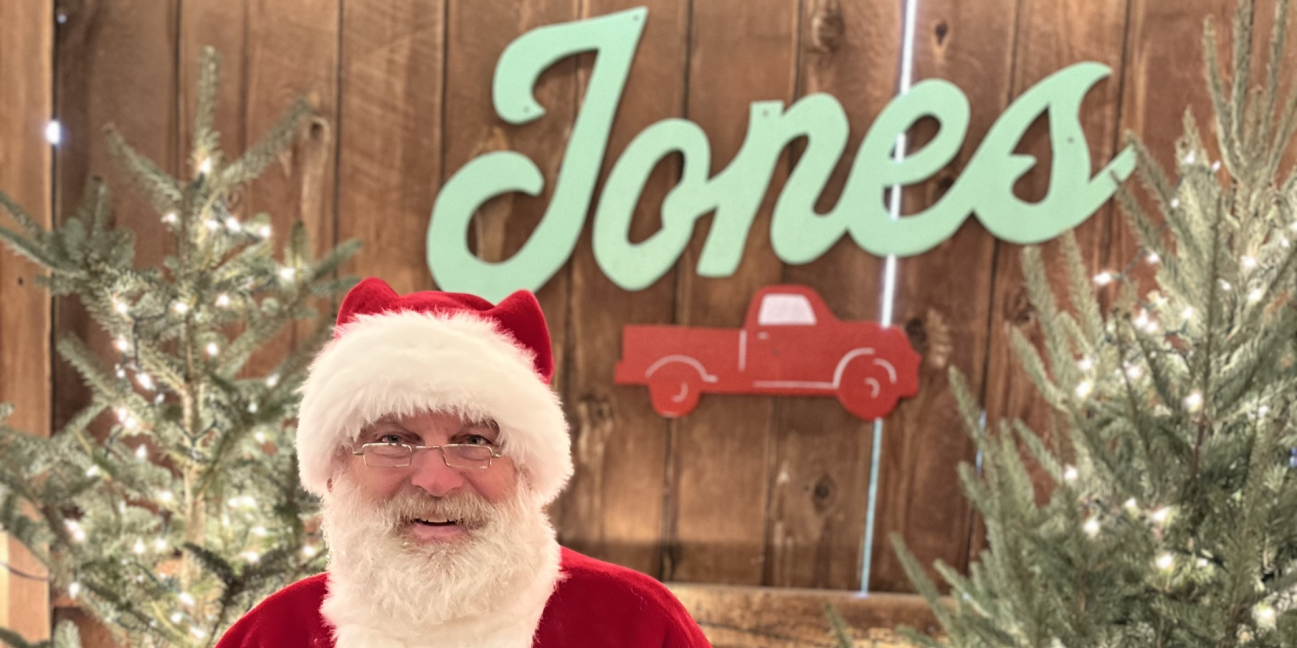 Santa in the Hay Mow